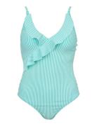 Santorini Swimsuit Badedrakt Badetøy Blue Missya