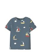Nbmvroels Ss Top Box Tops T-shirts Short-sleeved Blue Name It