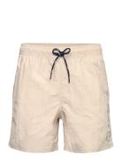 Leisure Logo Swim Shorts Badeshorts Beige H2O