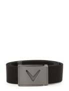 Mens V-Logo Web Belt Accessories Belts Classic Belts Black Callaway