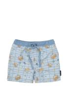 Swim Shorts Aop Badeshorts Blue Mikk-line