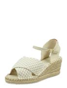 Luliza Espadrille Sandal Med Hæl Espadrilles Cream GANT