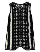Objwasila Knit Re S/L Dress 138 Kort Kjole Black Object