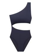 Lrl Beach Club Solid Shoulder C Badedrakt Badetøy Navy Lauren Ralph La...