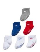 6Q-6Pk Quarter Sock Strømper Non-slip Multi/patterned Nike