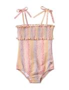 Swimsuit Selma Badedrakt Badetøy Pink Wheat