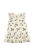 Dress L/S Modal Frill Dresses & Skirts Dresses Casual Dresses Sleevele...
