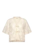 Williesw Shirt Tops Blouses Short-sleeved Cream Sofie Schnoor