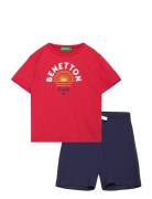 Set T-Shirt+Shorts Sets Sets With Short-sleeved T-shirt Multi/patterne...