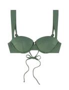 The Clio Top Swimwear Bikinis Bikini Tops Bandeau Bikinitops Green AYA...