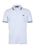 Twin Tipped Fp Shirt Tops Polos Short-sleeved Blue Fred Perry