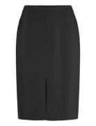 Stretch Cady Pencil Skirt Blyantskjørt Skjørt Black Lauren Women