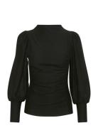 Rifagz Puff Blouse Noos Tops Blouses Long-sleeved Black Gestuz