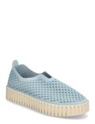 Tulip Slip-In On Plateau Sole Sneakers Blue Ilse Jacobsen