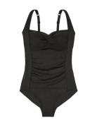 Fiji Shaping Swimsuit Badedrakt Badetøy Black Dorina