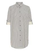 Kanaya Striped Shirt Tunic Tops Tunics Black Kaffe