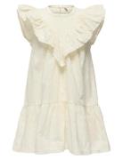 Kmgmargot Life S/L Embroidery Dress Wvn Dresses & Skirts Dresses Casua...
