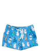 Pojkgäng Badbyxor Badeshorts Blue MUMIN
