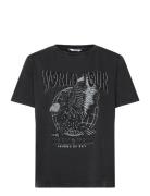 World Tour-M Tops T-shirts & Tops Short-sleeved Black MbyM