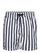Striped Swim Shorts Badeshorts Navy Lindbergh