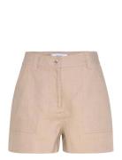 Ashby Bottoms Shorts Casual Shorts Beige Reiss