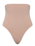Extra Firm Seamless Thong Stringtruse Undertøy Beige Calvin Klein