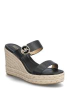 Lucinda Wedge Sandal Med Hæl Espadrilles Black Michael Kors