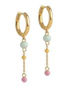 Lola Bold Hoops Accessories Jewellery Earrings Hoops Gold Enamel Copen...