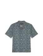 Shirts/Blouses Short Sleeve Tops Shirts Short-sleeved Blue Marc O'Polo