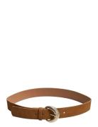 Pcsaya Suede Waist Belt Belte Brown Pieces