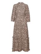 Shanaya-M Maxikjole Festkjole Beige MbyM