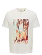 Onsmagdy Life Reg Photoprint Ss Tee Tops T-shirts Short-sleeved White ...