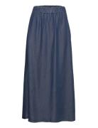 Onlpema Venedig Long Skirt Dnm Qyt Langt Skjørt Blue ONLY