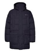 D2. Long Alta Down Jacket Fôret Jakke Navy GANT