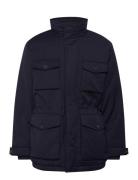 Flannel Field Jacket Parkas Jakke Navy GANT