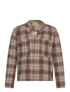 Cosimo Japanese Wool Check Ulljakke Jakke Brown Rue De Tokyo