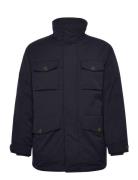 Padded Flannel Field Jacket Fôret Jakke Navy GANT