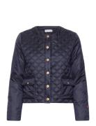 Elvira Solid Jacket Fôret Jakke Navy BUSNEL