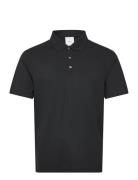 Ss Stripe Strech Jacquard Polo Tops Polos Short-sleeved Black Calvin K...