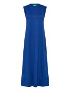 Dress Knelang Kjole Blue United Colors Of Benetton