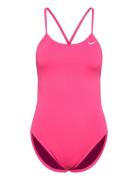 Nike Hydrastrong Solid Cutout Piece Sport Swimsuits Pink NIKE SWIM