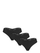 3-Pack Invisible Thong Lingerie Panties Brazilian Panties Black Hunkem...
