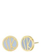 Rose Enamel Earring Accessories Jewellery Earrings Studs Blue Bud To R...