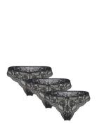 3-Pack Chelsea Brazilian Lingerie Panties Brazilian Panties Black Hunk...