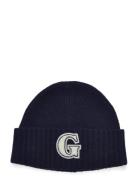 G Badge Beanie Beanie Accessories Headwear Beanies Navy GANT