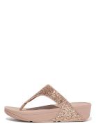 Lulu Glitter Toe-Thongs Flate Sandaler Pink FitFlop