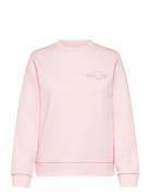 Reg Tonal Shield C-Neck Sweat Tops Sweat-shirts & Hoodies Sweat-shirts...