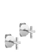 Protective Cross Studs Accessories Jewellery Earrings Studs Silver Ena...