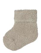 Nbmollo Terry Fluffy Sock Sokker Strømper Beige Name It