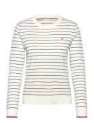 Co Jersey Stitch Ls C-Nk Swt Tops T-shirts & Tops Long-sleeved White T...